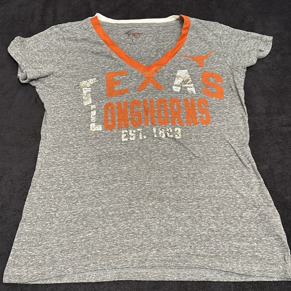 Texas Longhorns v-neck T-shirt